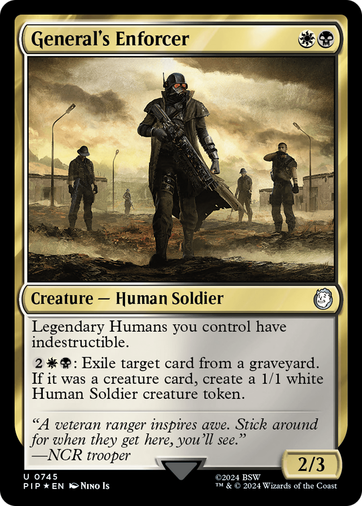 General's Enforcer (Surge Foil) [Fallout] | Card Merchant Takapuna