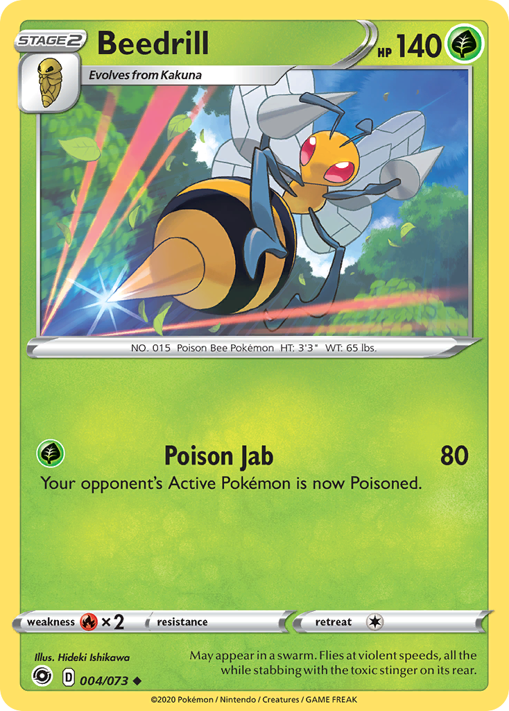 Beedrill (004/073) [Sword & Shield: Champion's Path] | Card Merchant Takapuna