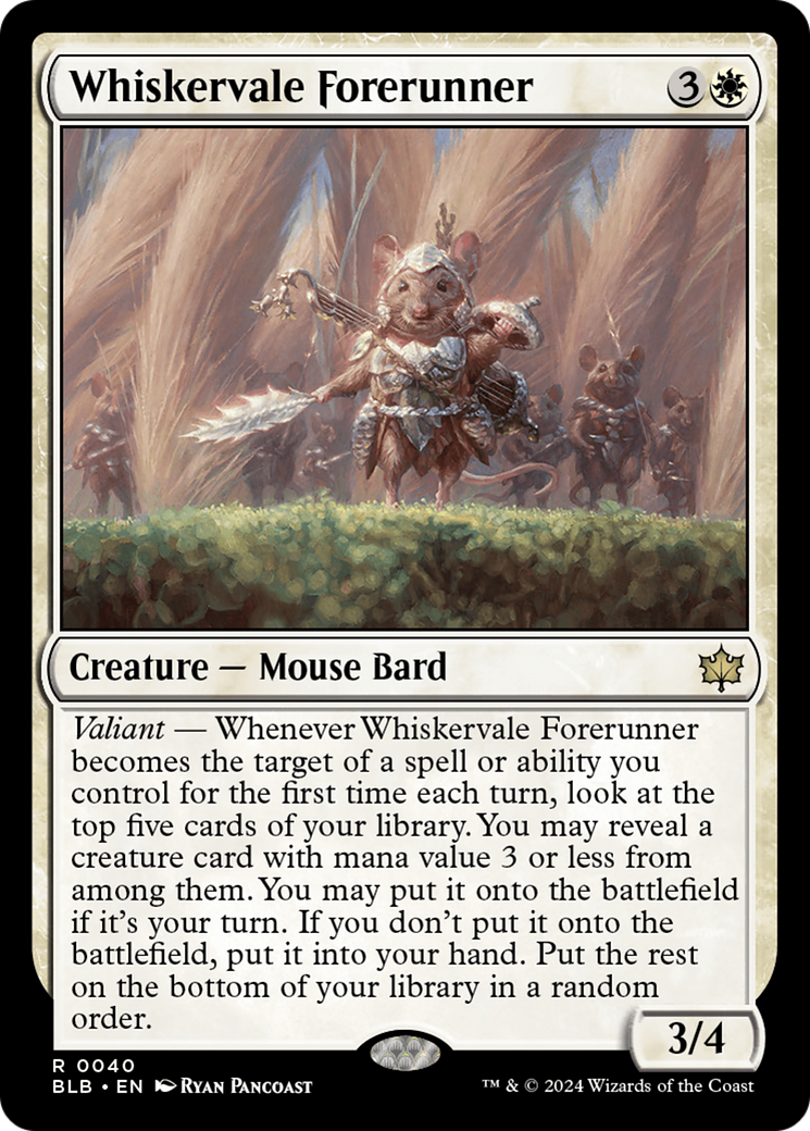 Whiskervale Forerunner [Bloomburrow] | Card Merchant Takapuna