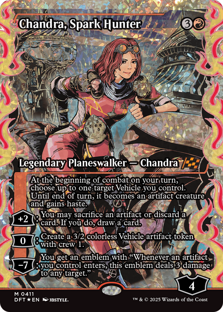 Chandra, Spark Hunter (Showcase) (Fracture Foil) [Aetherdrift] | Card Merchant Takapuna