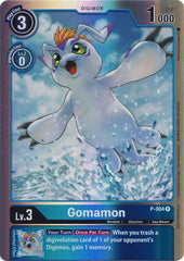 Gomamon [P-004] (Rainbow Foil) [Promotional Cards] | Card Merchant Takapuna