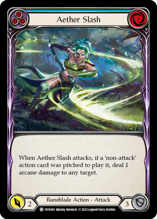 Aether Slash (Blue) [DYN184] (Dynasty) | Card Merchant Takapuna