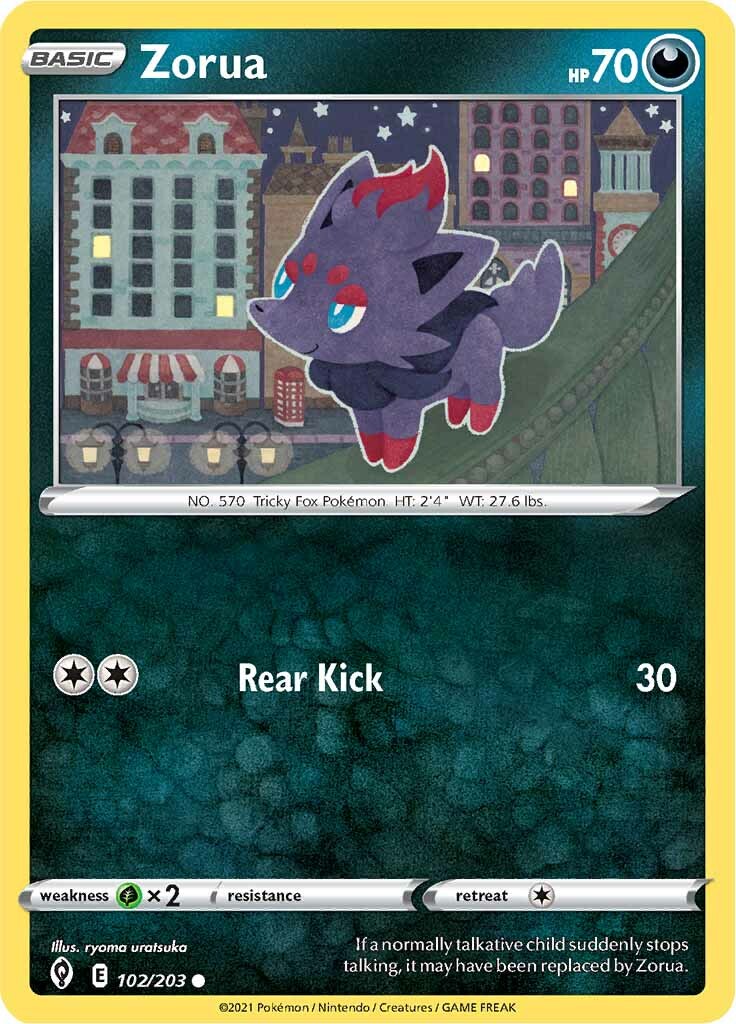 Zorua (102/203) [Sword & Shield: Evolving Skies] | Card Merchant Takapuna