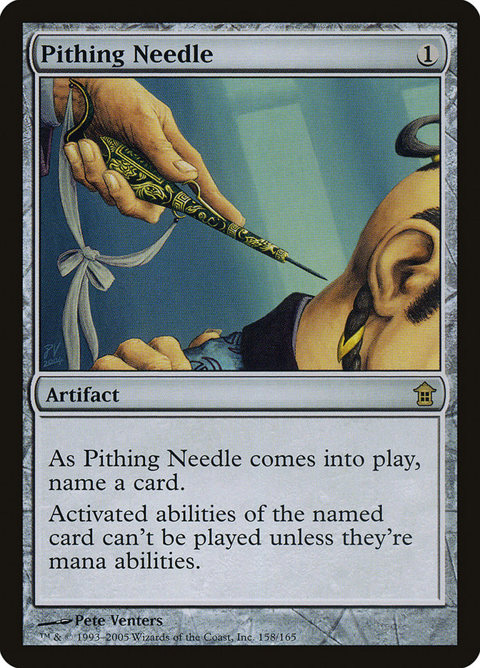 Pithing Needle [Saviors of Kamigawa] | Card Merchant Takapuna