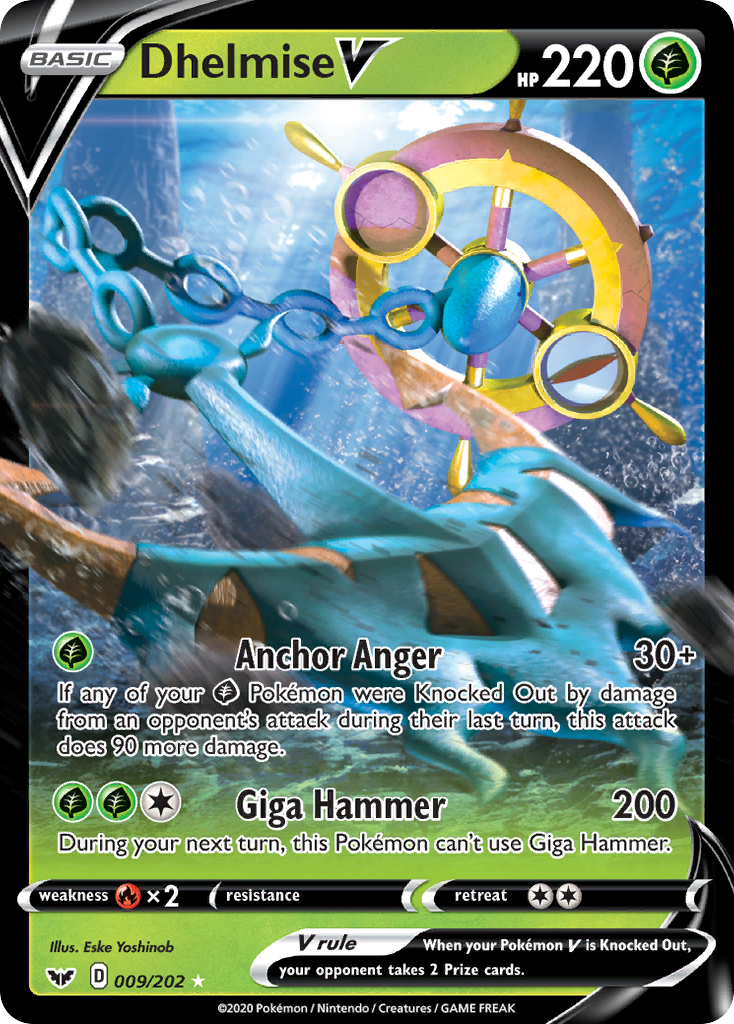 Dhelmise V (009/202) [Sword & Shield: Base Set] | Card Merchant Takapuna