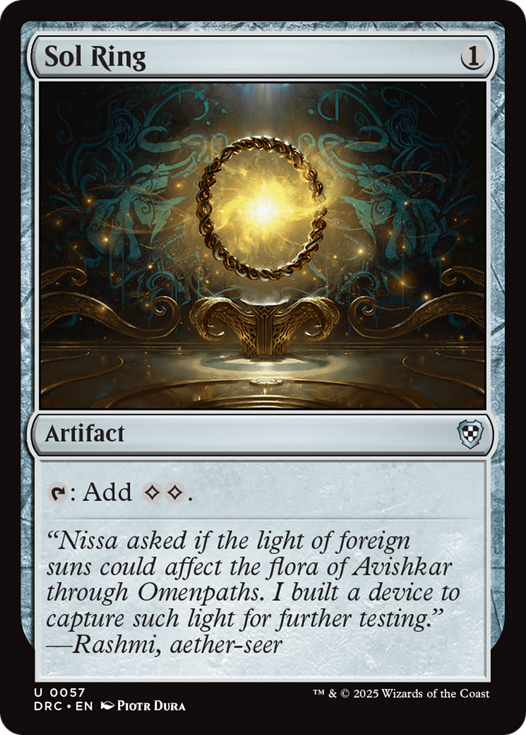 Sol Ring (0057) [Aetherdrift Commander] | Card Merchant Takapuna