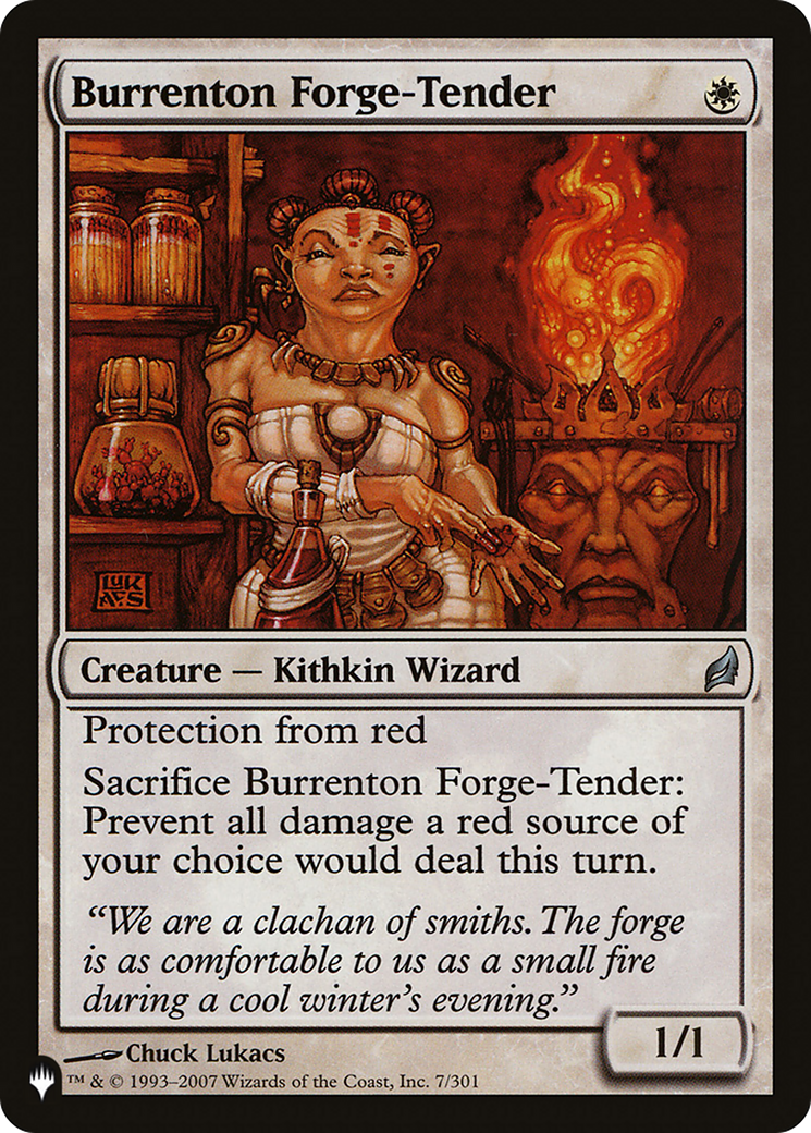 Burrenton Forge-Tender [The List Reprints] | Card Merchant Takapuna