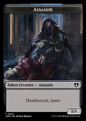 Treasure // Assassin Double-Sided Token [Commander Masters Tokens] | Card Merchant Takapuna