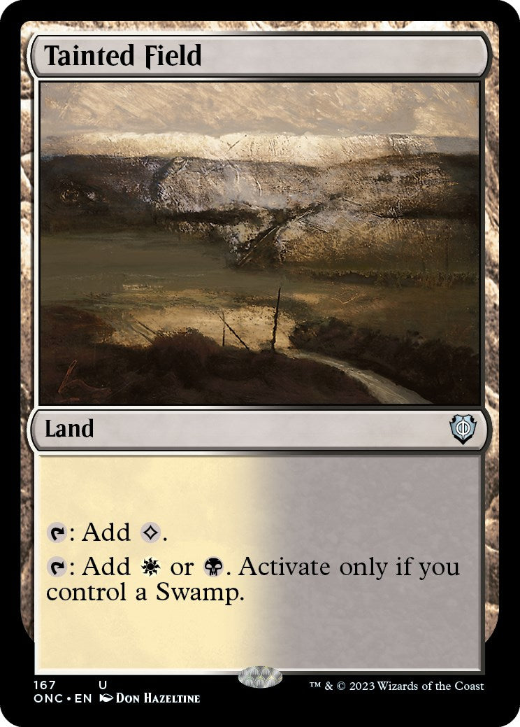 Tainted Field [Phyrexia: All Will Be One Commander] | Card Merchant Takapuna