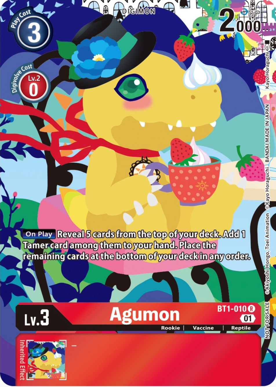 Agumon [BT1-010] (Tamer's Card Set 2 Floral Fun) [Release Special Booster Promos] | Card Merchant Takapuna