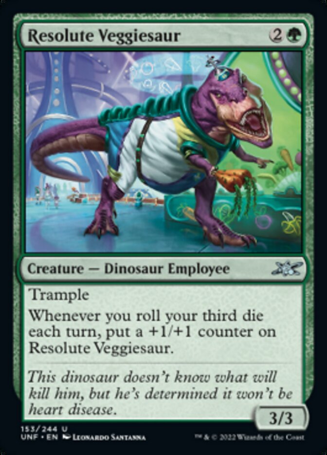 Resolute Veggiesaur [Unfinity] | Card Merchant Takapuna