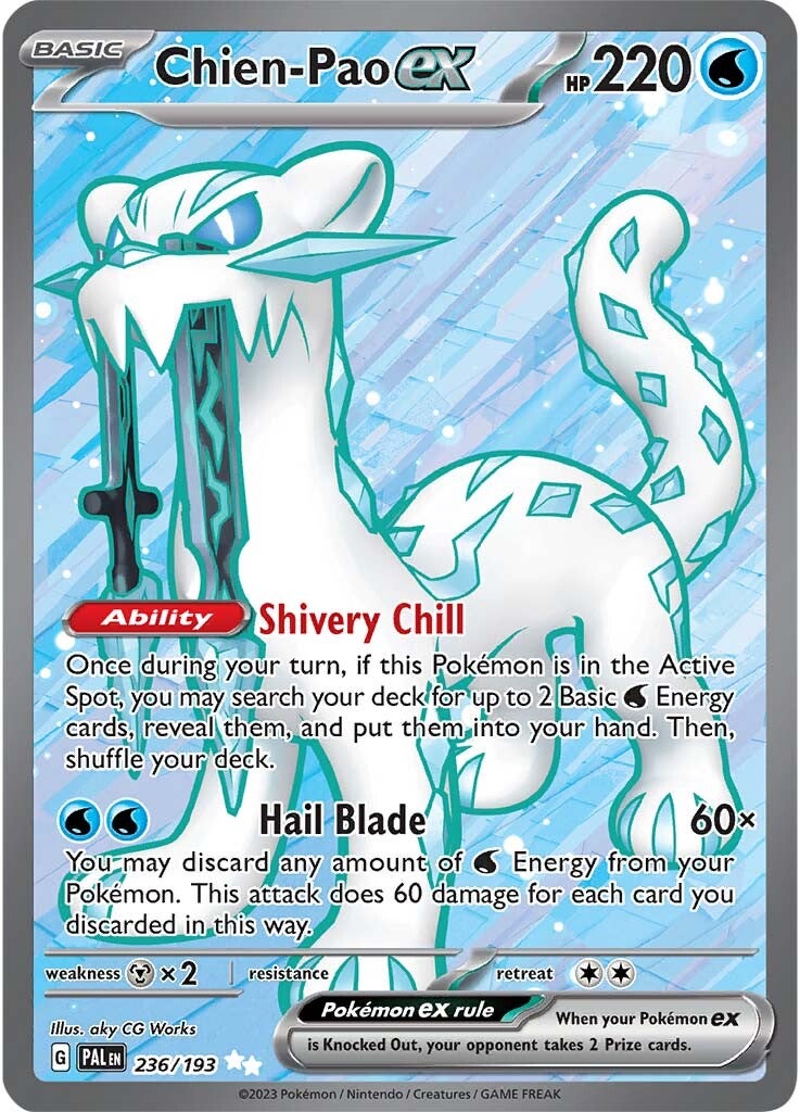 Chien-Pao ex (236/193) [Scarlet & Violet: Paldea Evolved] | Card Merchant Takapuna