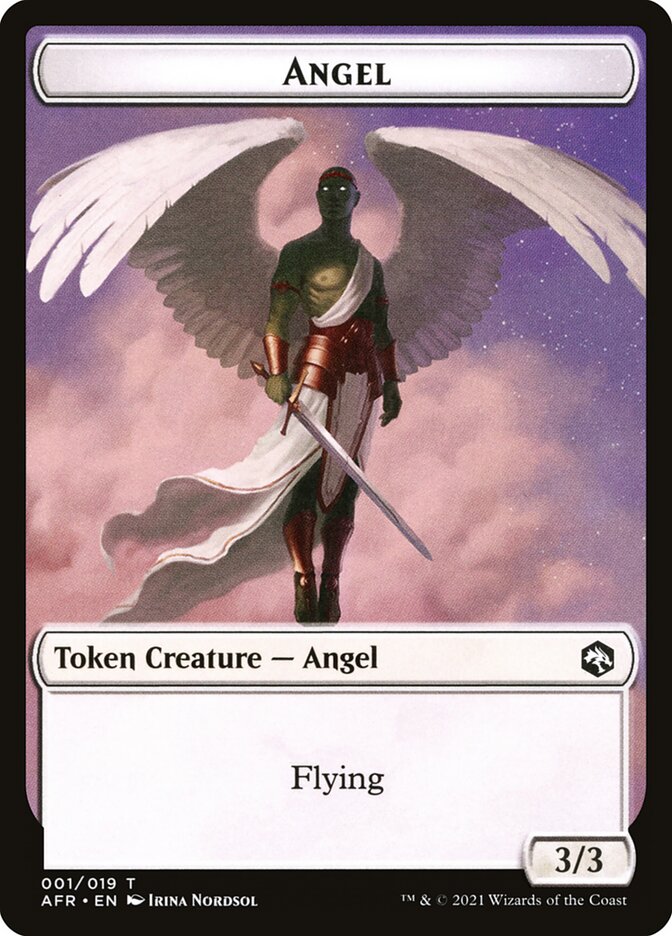 Angel // Dog Illusion Double-Sided Token [Dungeons & Dragons: Adventures in the Forgotten Realms Tokens] | Card Merchant Takapuna