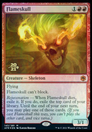 Flameskull [Dungeons & Dragons: Adventures in the Forgotten Realms Prerelease Promos] | Card Merchant Takapuna