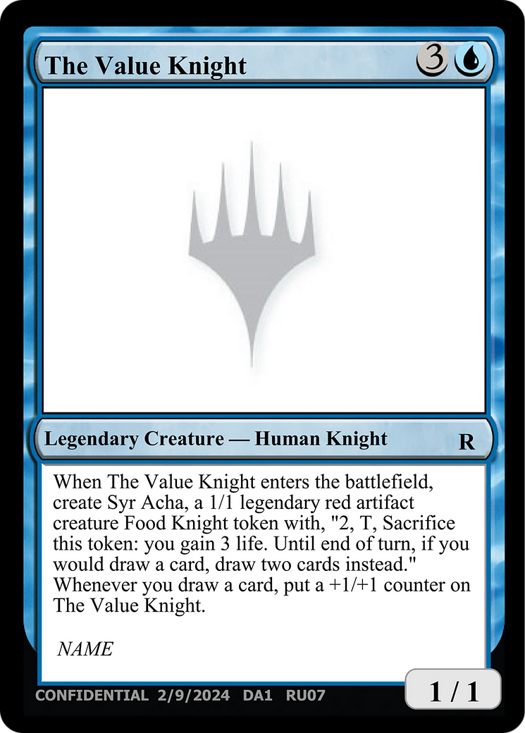 The Value Knight [Unknown Event] | Card Merchant Takapuna