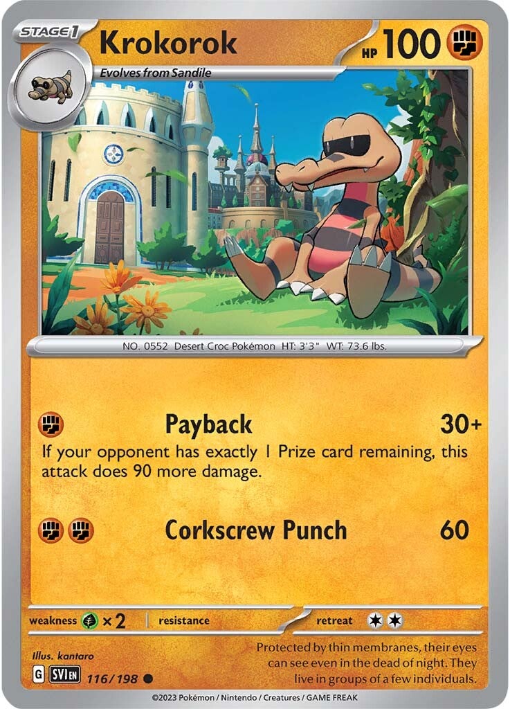 Krokorok (116/198) [Scarlet & Violet: Base Set] | Card Merchant Takapuna