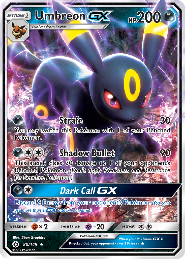 Umbreon GX (80/149) [Sun & Moon: Base Set] | Card Merchant Takapuna