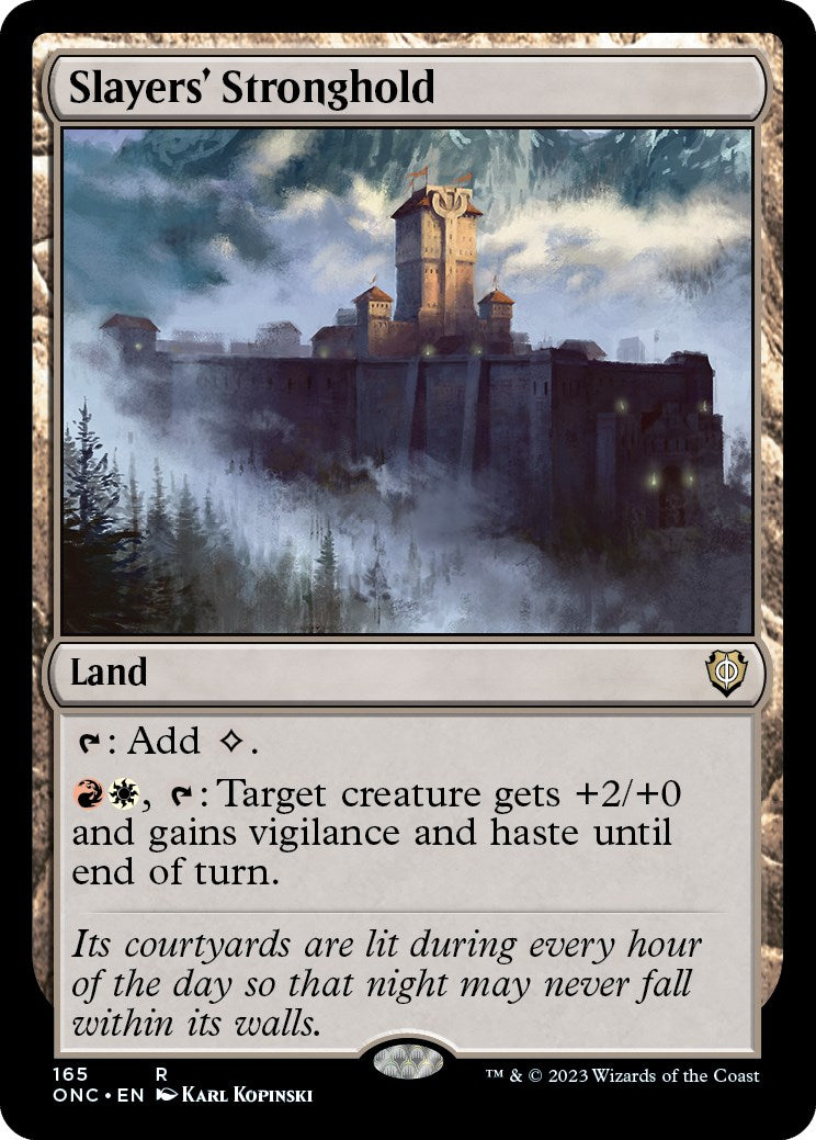 Slayers' Stronghold [Phyrexia: All Will Be One Commander] | Card Merchant Takapuna