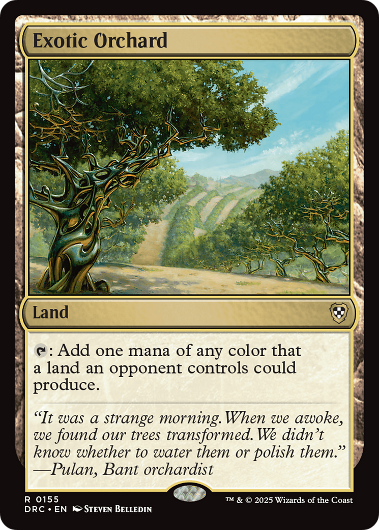 Exotic Orchard [Aetherdrift Commander] | Card Merchant Takapuna