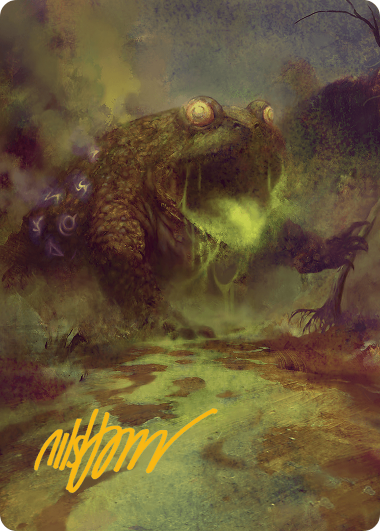 The Gitrog Monster Art Card (Gold-Stamped Signature) [Bloomburrow Art Series] | Card Merchant Takapuna