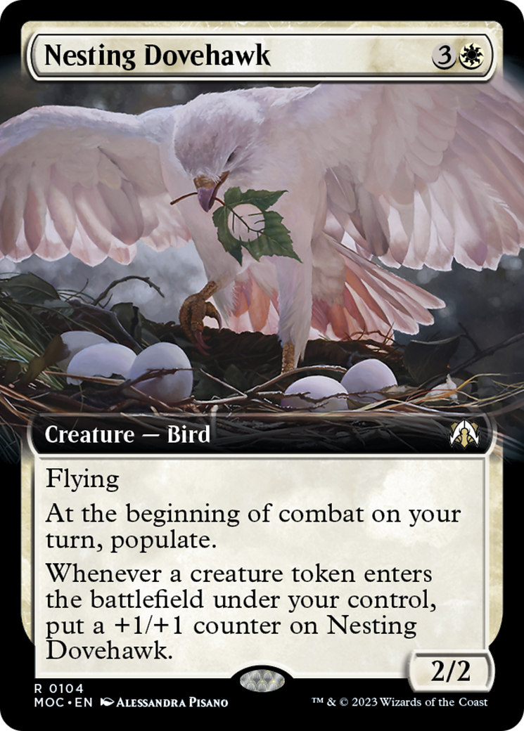 Nesting Dovehawk (Extended Art) [March of the Machine Commander] | Card Merchant Takapuna