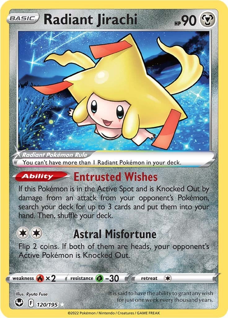 Radiant Jirachi (120/195) [Sword & Shield: Silver Tempest] | Card Merchant Takapuna