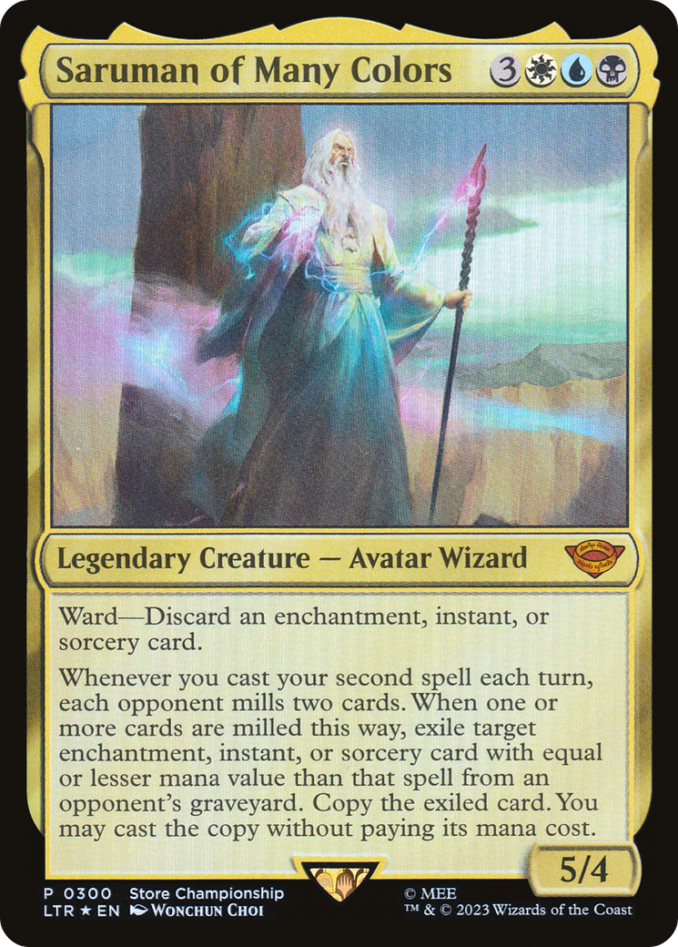 Saruman of Many Colors (Winner) [Store Championships 2023] | Card Merchant Takapuna