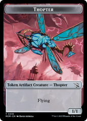 Treasure (21) // Thopter Double-Sided Token [March of the Machine Tokens] | Card Merchant Takapuna