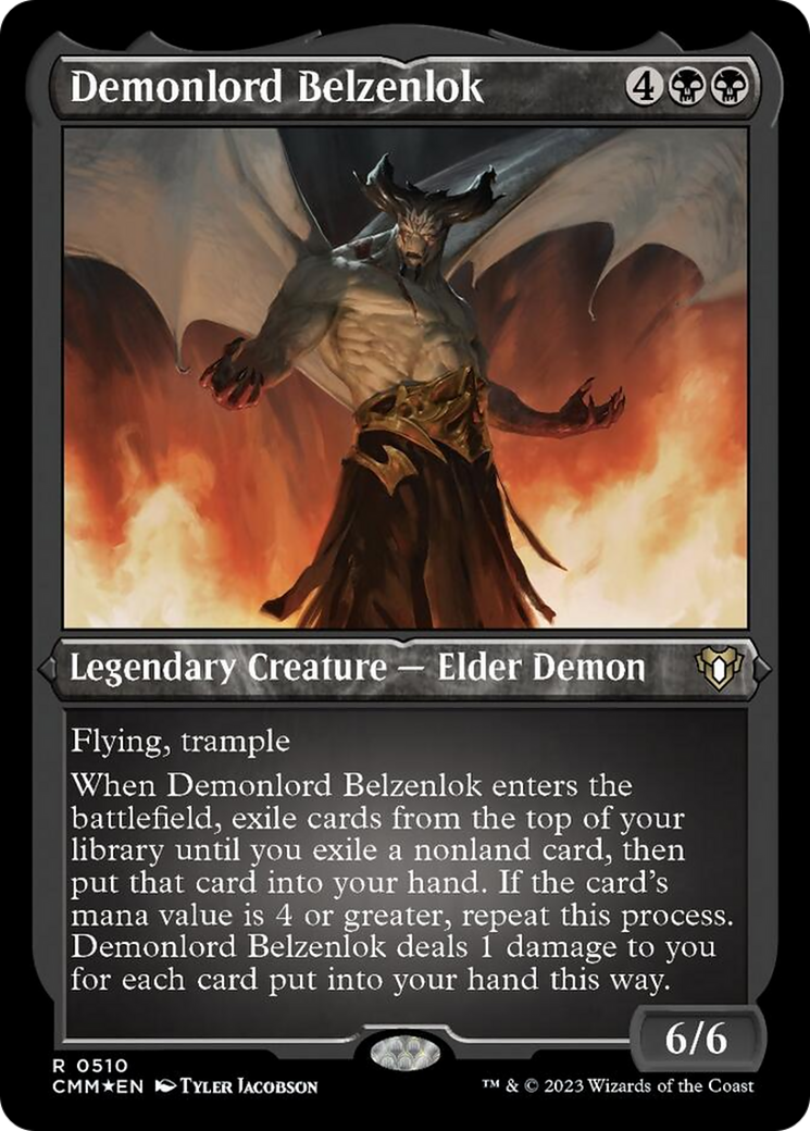 Demonlord Belzenlok (Foil Etched) [Commander Masters] | Card Merchant Takapuna