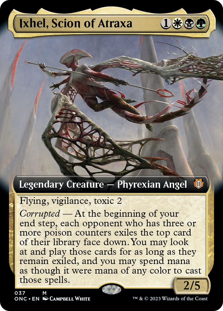 Ixhel, Scion of Atraxa (Extended Art) [Phyrexia: All Will Be One Commander] | Card Merchant Takapuna