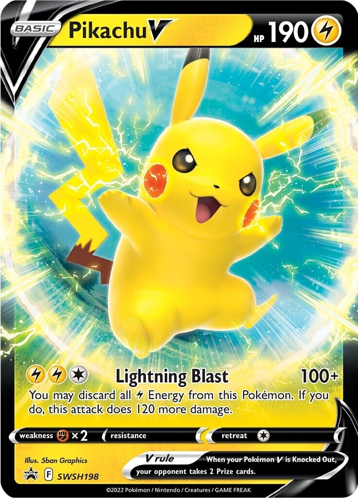 Pikachu V (SWSH198) (Jumbo Card) [Sword & Shield: Black Star Promos] | Card Merchant Takapuna