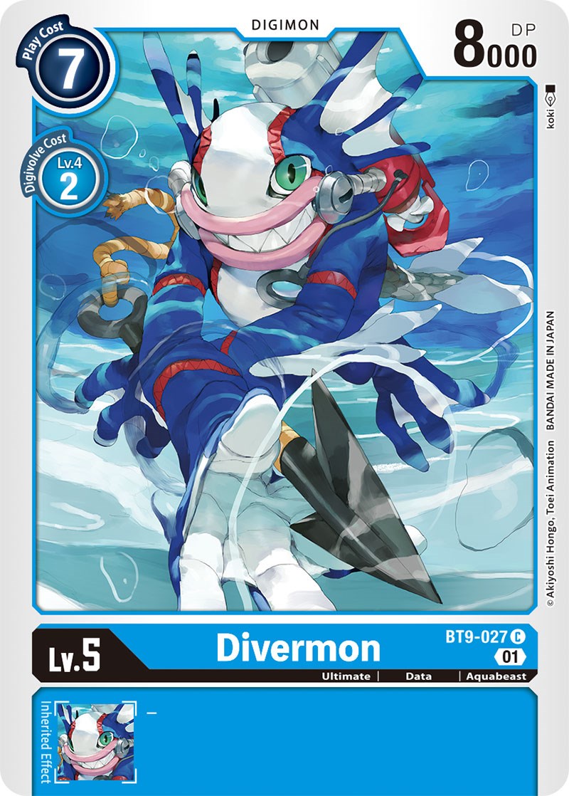 Divermon [BT9-027] [X Record] | Card Merchant Takapuna