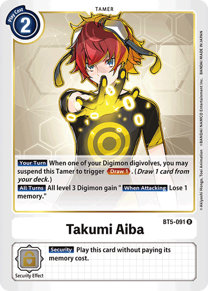 Takumi Aiba [BT5-091] [Battle of Omni] | Card Merchant Takapuna