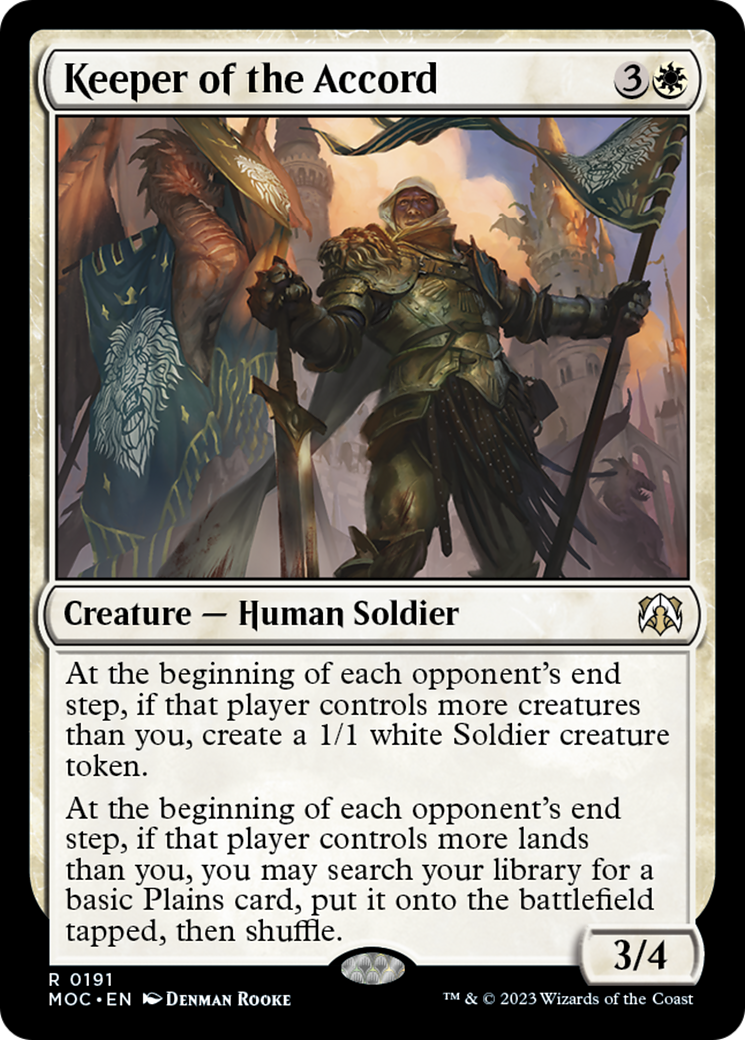 Keeper of the Accord [March of the Machine Commander] | Card Merchant Takapuna