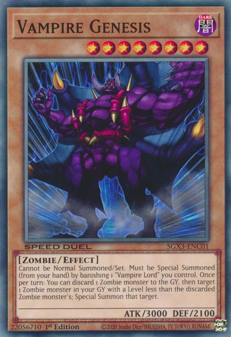 Vampire Genesis [SGX3-ENC01] Common | Card Merchant Takapuna