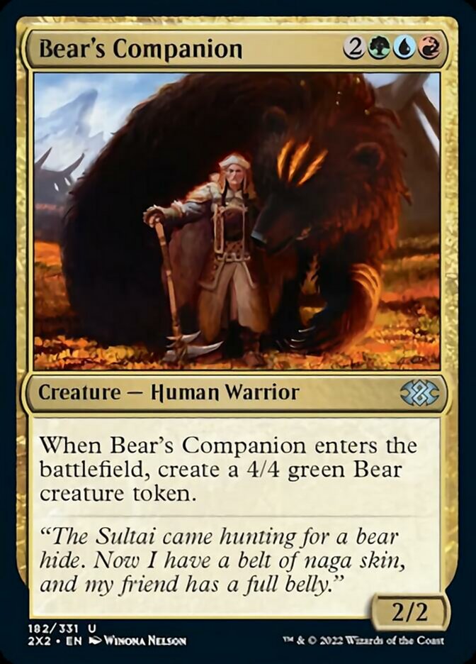 Bear's Companion [Double Masters 2022] | Card Merchant Takapuna