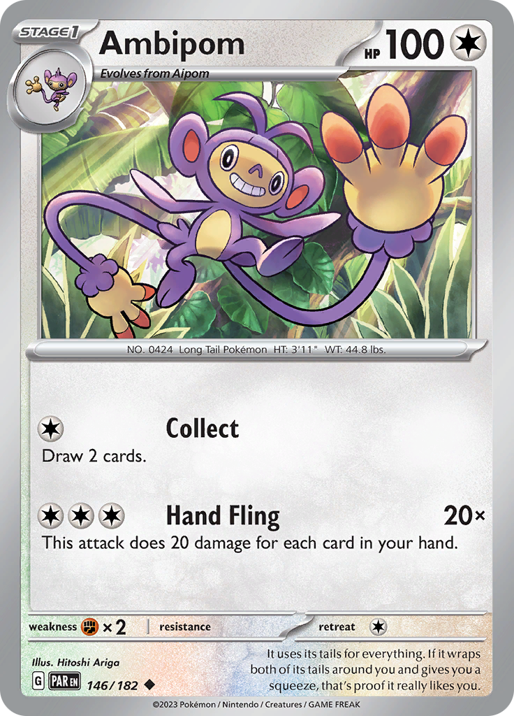 Ambipom (146/182) [Scarlet & Violet: Paradox Rift] | Card Merchant Takapuna