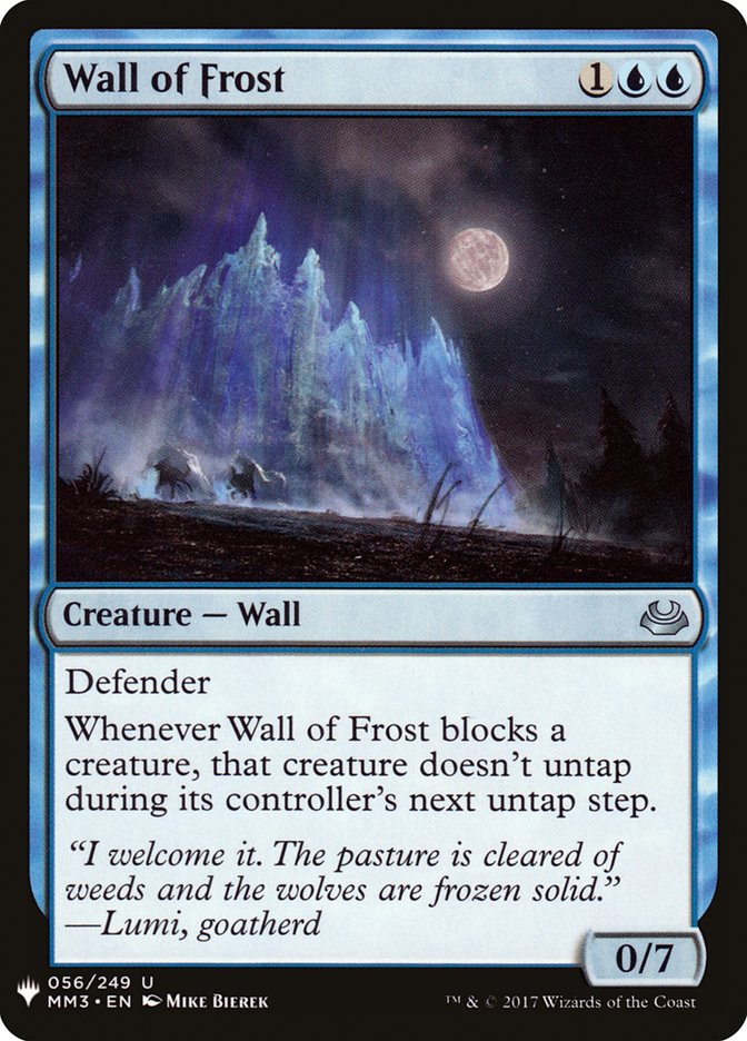 Wall of Frost [Mystery Booster] | Card Merchant Takapuna