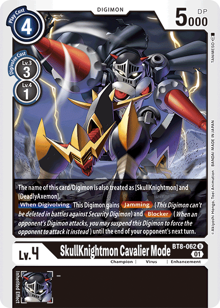 SkullKnightmon: Cavalier Mode [BT8-062] [New Awakening] | Card Merchant Takapuna