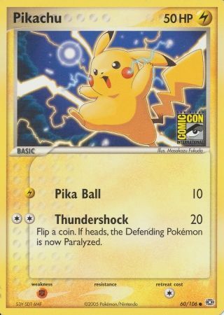 Pikachu (60/106) (2005 San Diego Comic Con) [Miscellaneous Cards] | Card Merchant Takapuna