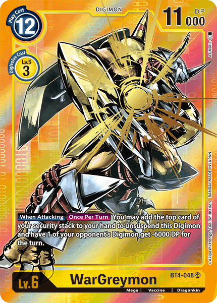 WarGreymon [BT4-048] (Alternate Art) [Great Legend] | Card Merchant Takapuna