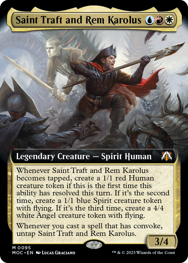 Saint Traft and Rem Karolus (Extended Art) [March of the Machine Commander] | Card Merchant Takapuna