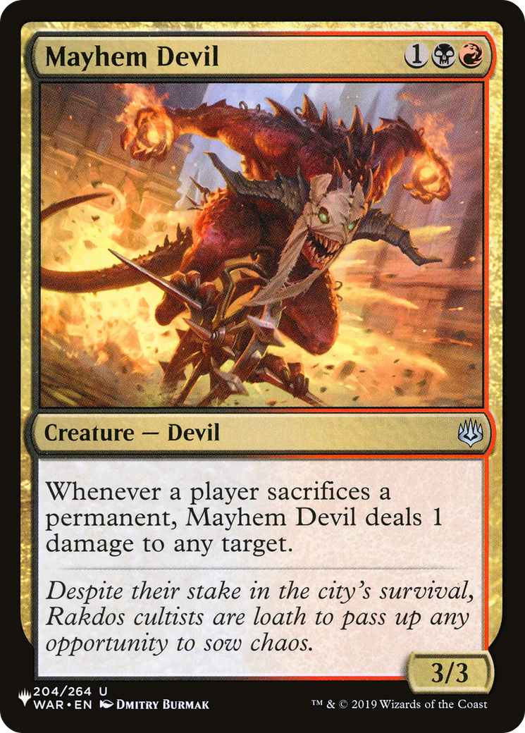 Mayhem Devil [The List] | Card Merchant Takapuna