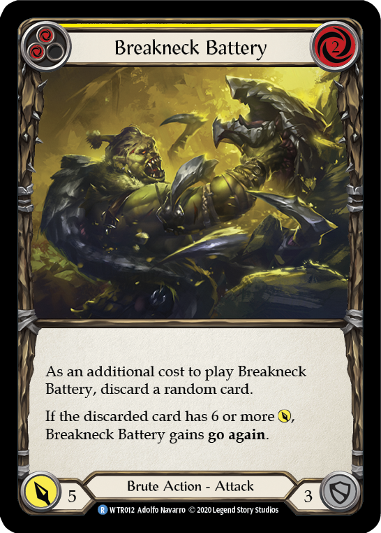 Breakneck Battery (Yellow) [U-WTR012] (Welcome to Rathe Unlimited)  Unlimited Normal | Card Merchant Takapuna