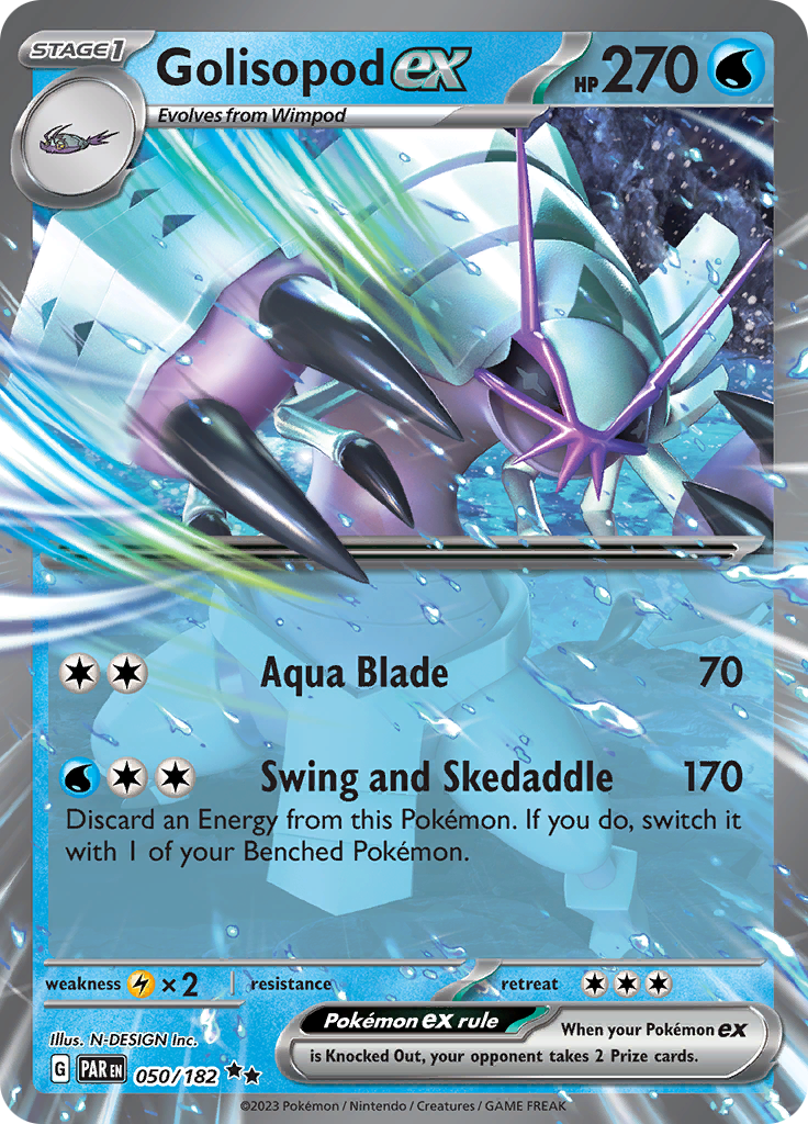 Golisopod ex (050/182) [Scarlet & Violet: Paradox Rift] | Card Merchant Takapuna