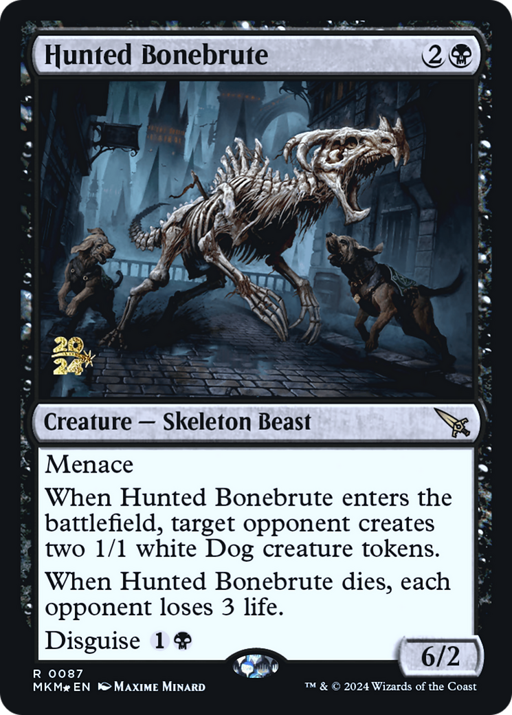 Hunted Bonebrute [Murders at Karlov Manor Prerelease Promos] | Card Merchant Takapuna