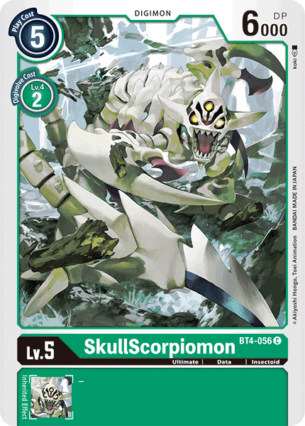 SkullScorpiomon [BT4-056] [Great Legend] | Card Merchant Takapuna