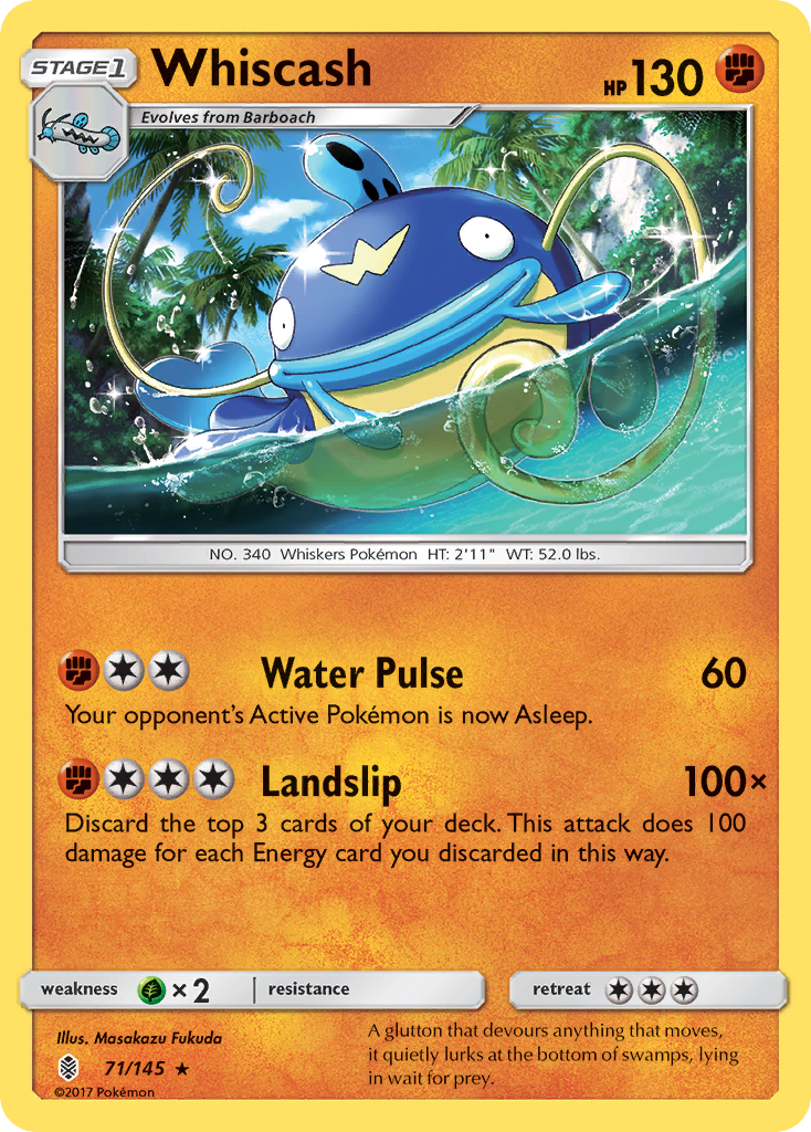 Whiscash (71/145) [Sun & Moon: Guardians Rising] | Card Merchant Takapuna