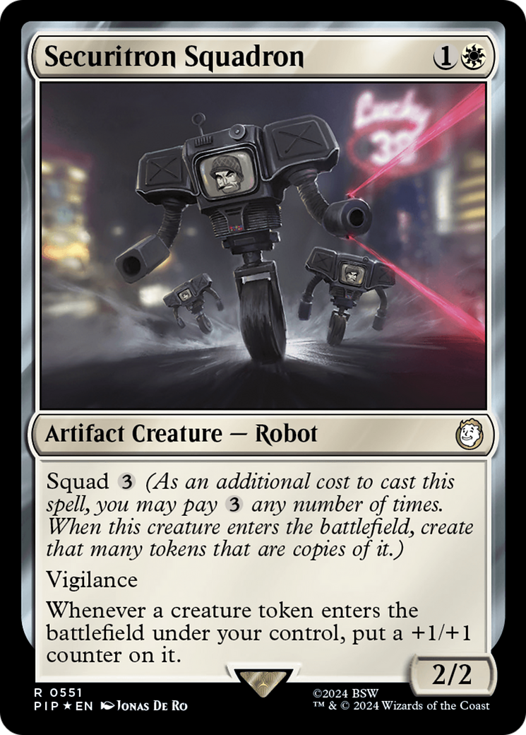 Securitron Squadron (Surge Foil) [Fallout] | Card Merchant Takapuna