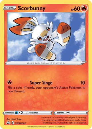 Scorbunny (SWSH002) [Sword & Shield: Black Star Promos] | Card Merchant Takapuna